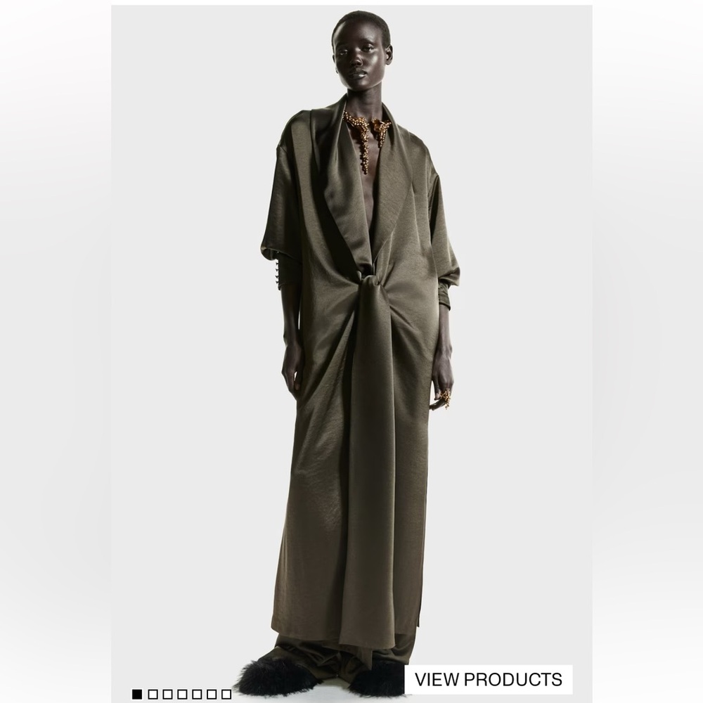 H&M Olive Maxi Dress